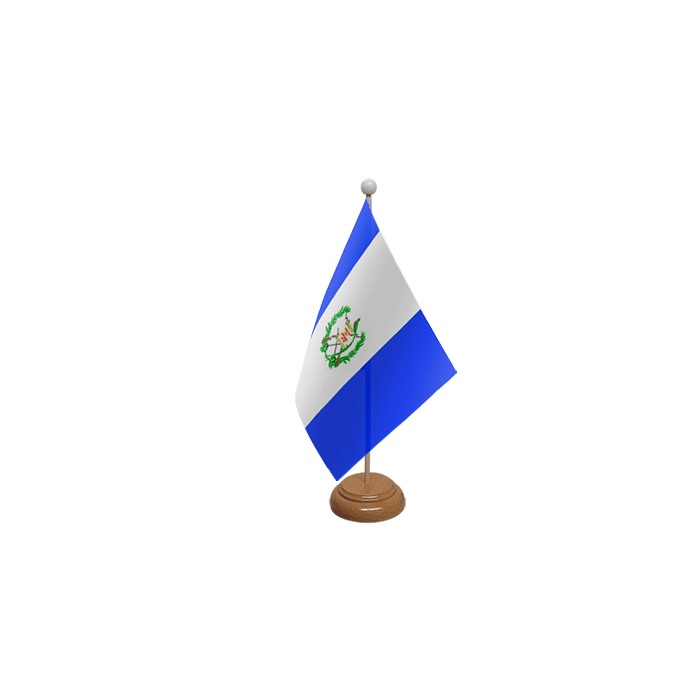 Guatemala Large Wooden Table Flag – 18x12in (45 x 30 cm)