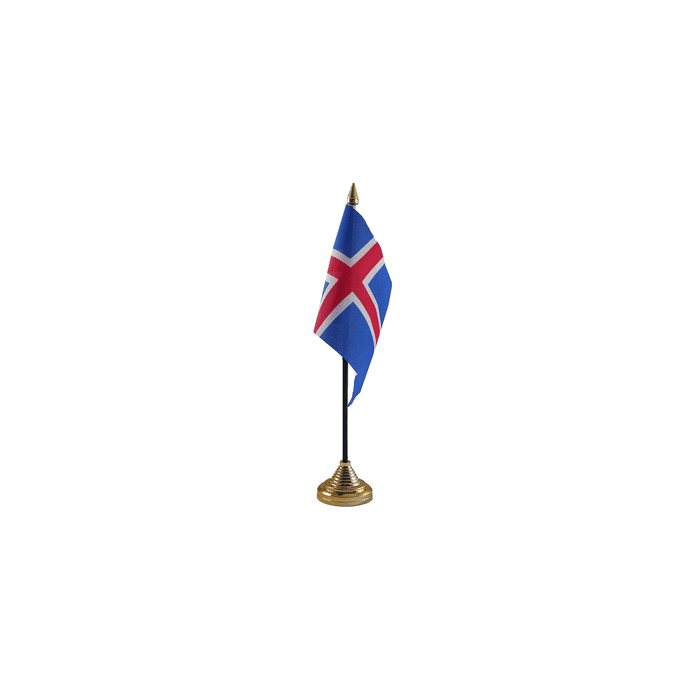 Iceland Table Flag – 6x4in (15 x 10 cm)