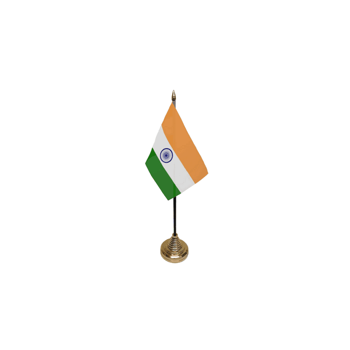India Table Flag – 6x4in (15 x 10 cm)