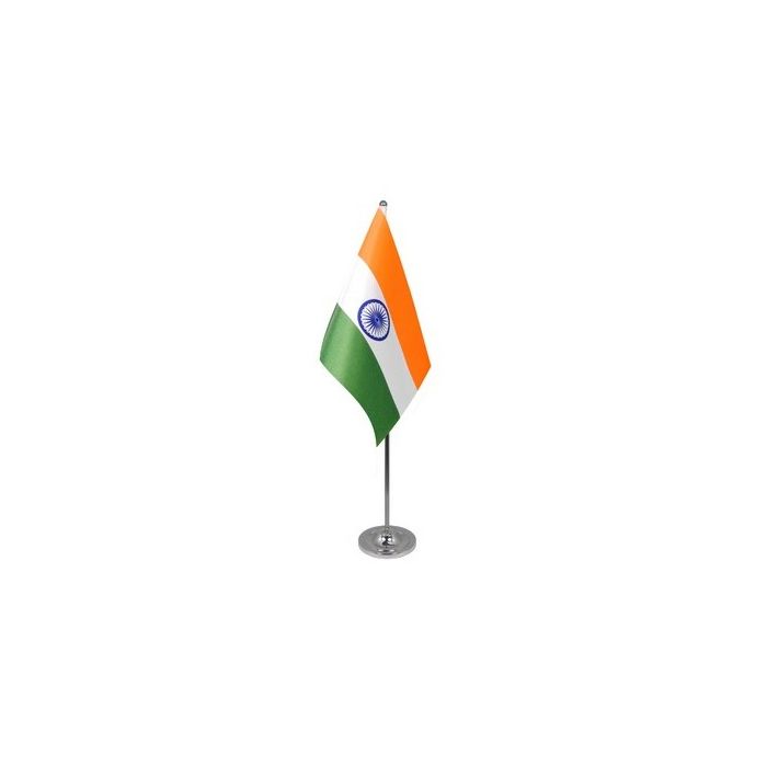 India Satin Table Flag – 9x6in (22.5 x 15 cm)