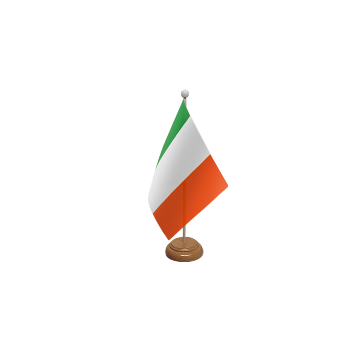 Ireland Large Wooden Table Flag – 18x12in (45 x 30 cm)