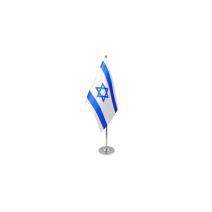 Israel Satin Table Flag – 9x6in (22.5 x 15 cm)