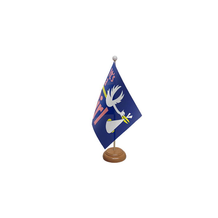 Its a Girl Table Flag – 9x6in (22.5 x 15 cm)