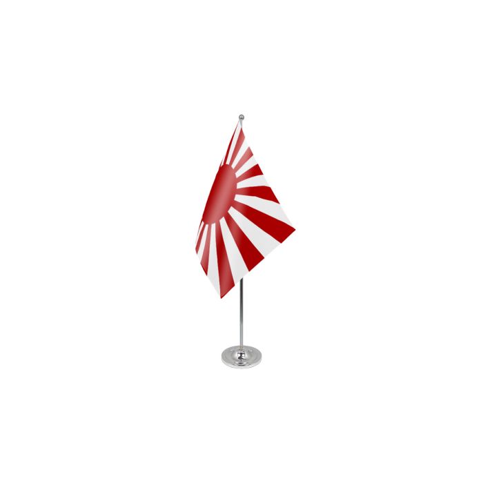 Japan Rising Sun Satin Table Flag – 9x6in (22.5 x 15 cm)