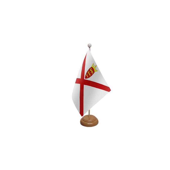 Jersey Large Wooden Table Flag – 18x12in (45 x 30 cm)