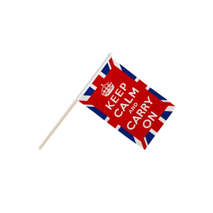 Keep Calm And Carry On (UK) Hand Flags