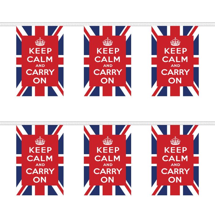 Keep Calm and Carry On (UK) Bunting