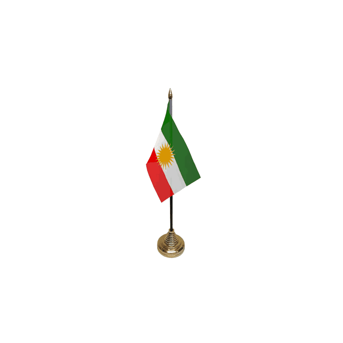 Kurdistan Table Flag – 6x4in (15 x 10 cm)