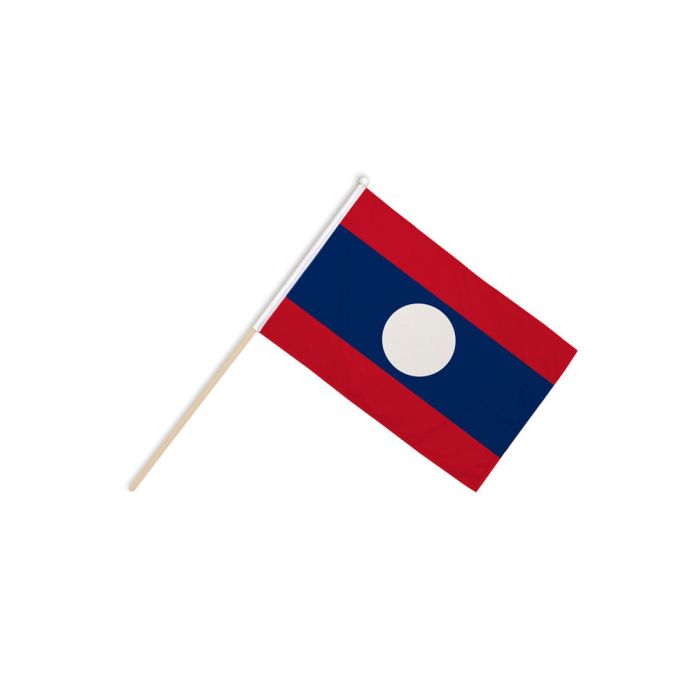 Laos Hand Flags