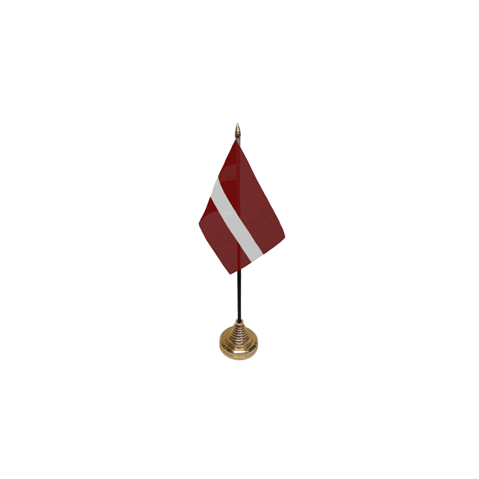Latvia Table Flag – 6x4in (15 x 10 cm)
