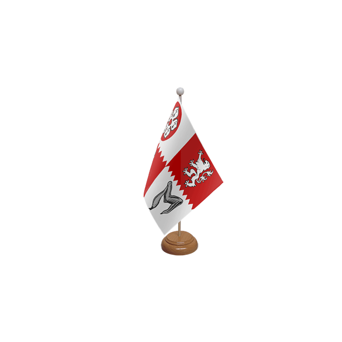 Leicestershire Old Wooden Table Flag – 9x6in (22.5 x 15 cm)
