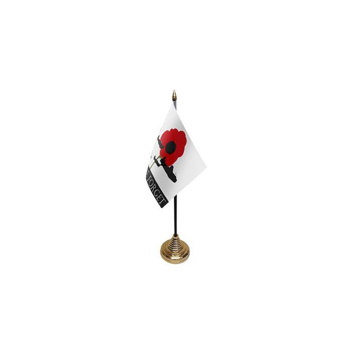 Lest We Forget (RAF) Table Flag – 6x4in (15 x 10 cm)
