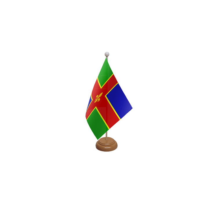 Lincolnshire Large Wooden Table Flag – 18x12in (45 x 30 cm)
