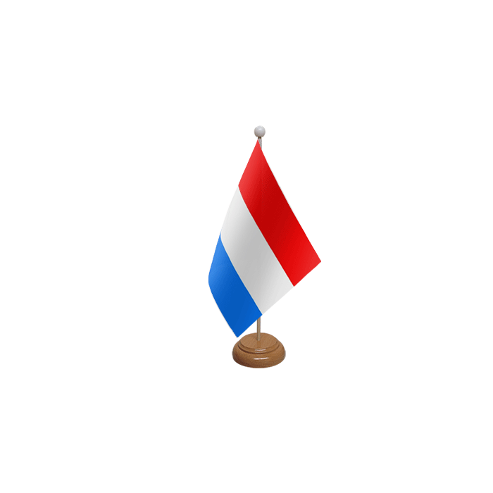 Luxembourg Table Flag Large Wooden Table Flag – 18x12in (45 x 30 cm)