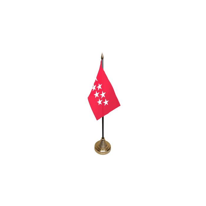 Madrid Small Table Flag – 6x4in (15 x 10 cm)