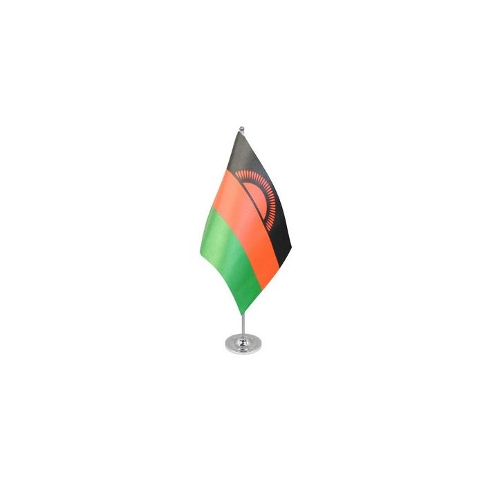 Malawi (Current) Satin Table Flag – 9x6in (22.5 x 15 cm)
