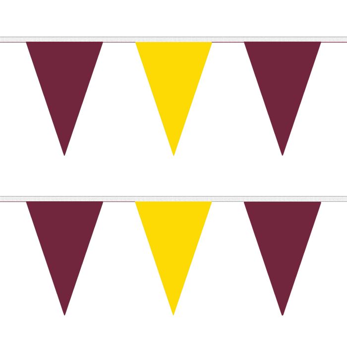 Maroon and Gold Bunting