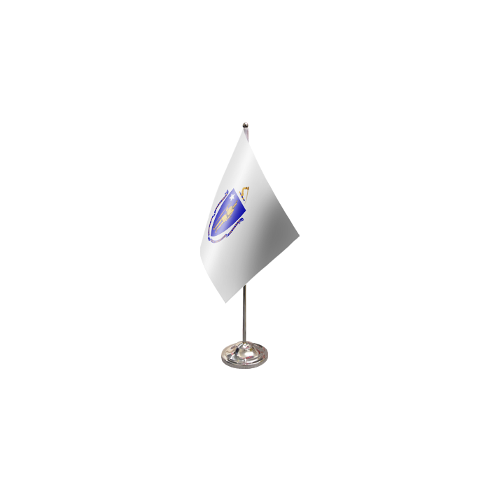 Massachusetts Satin Table Flag – 9x6in (22.5 x 15 cm)