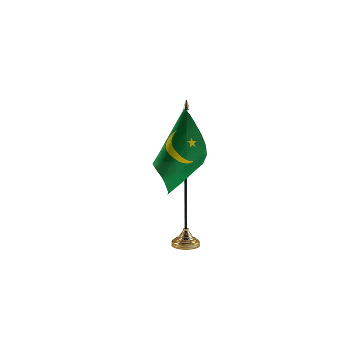 Mauritania Old Table Flag – 6x4in (15 x 10 cm)