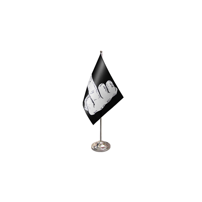 Middle Finger Satin Table Flag – 9x6in (22.5 x 15 cm)