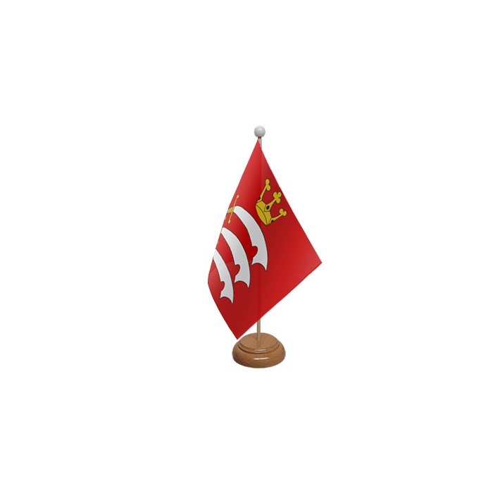 Middlesex Wooden Table Flag – 9x6in (22.5 x 15 cm)