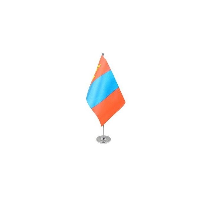 Mongolia Satin Table Flag – 9x6in (22.5 x 15 cm)