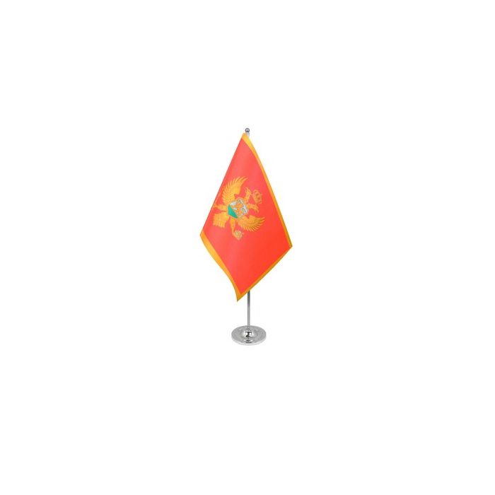 Montenegro Satin Table Flag – 9x6in (22.5 x 15 cm)