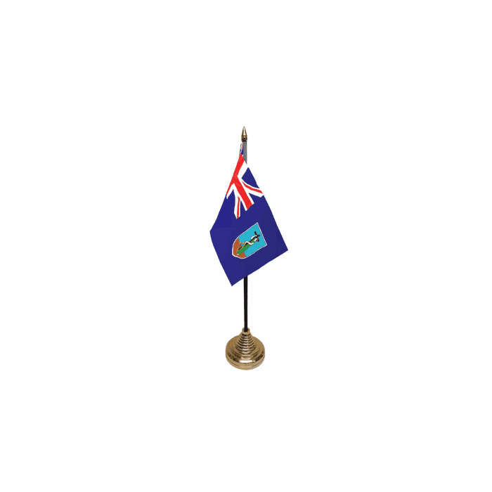 Montserrat Small Table Flag – 6x4in (15 x 10 cm)