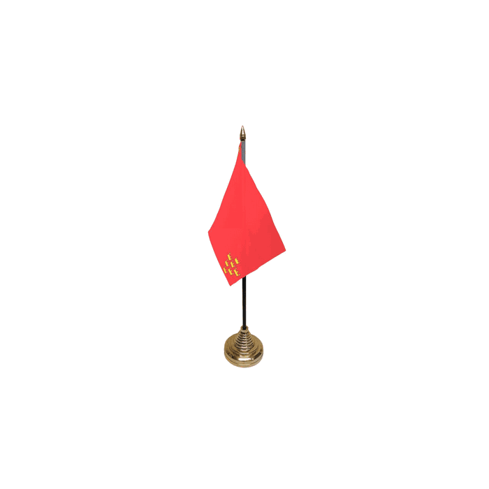 Murcia Small Table Flag – 6x4in (15 x 10 cm)