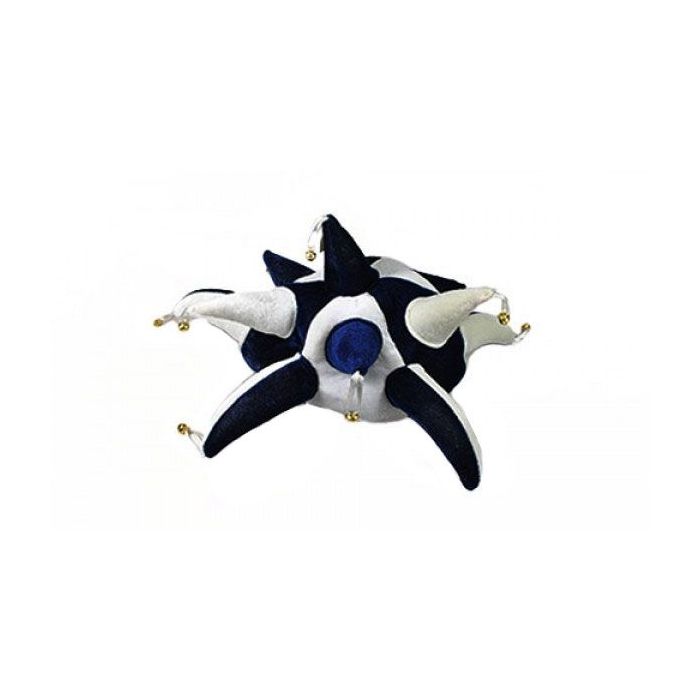 Navy Blue and White Jester Hat