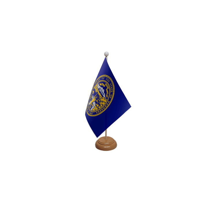 Nebraska Wooden Table Flag – 9x6in (22.5 x 15 cm)