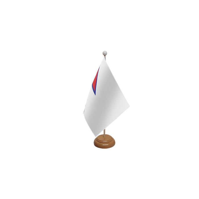 Nepal Large Wooden Table Flag – 18x12in (45 x 30 cm)