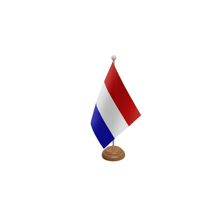 Netherlands Large Wooden Table Flag – 18x12in (45 x 30 cm)