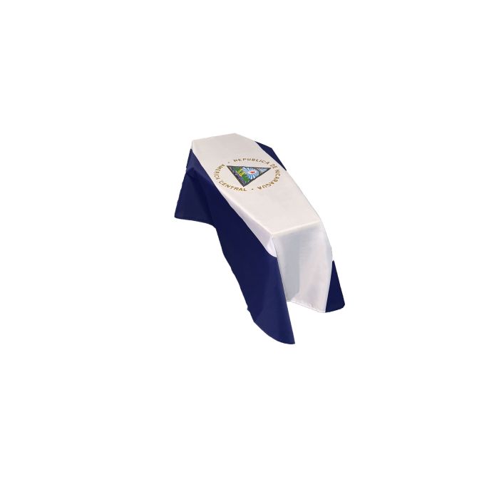 Nicaragua Coffin Drape Flag