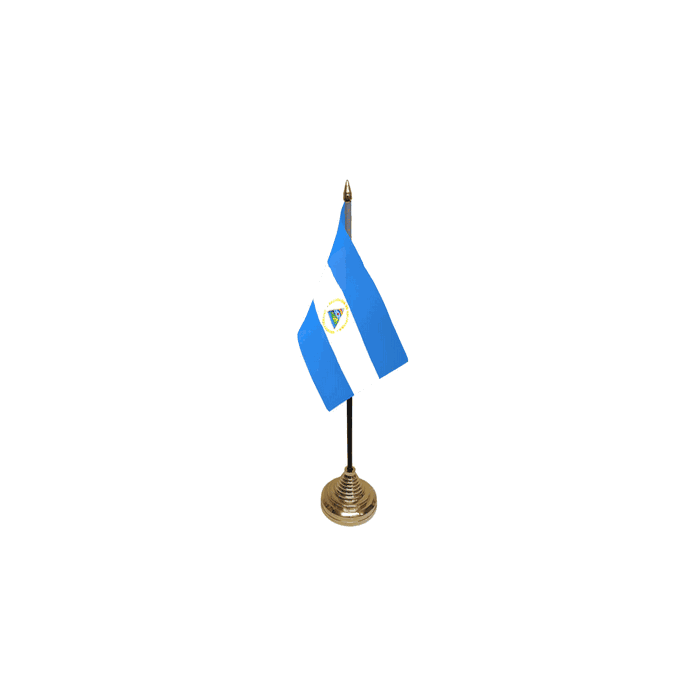 Nicaragua Table Flag – 6x4in (15 x 10 cm)