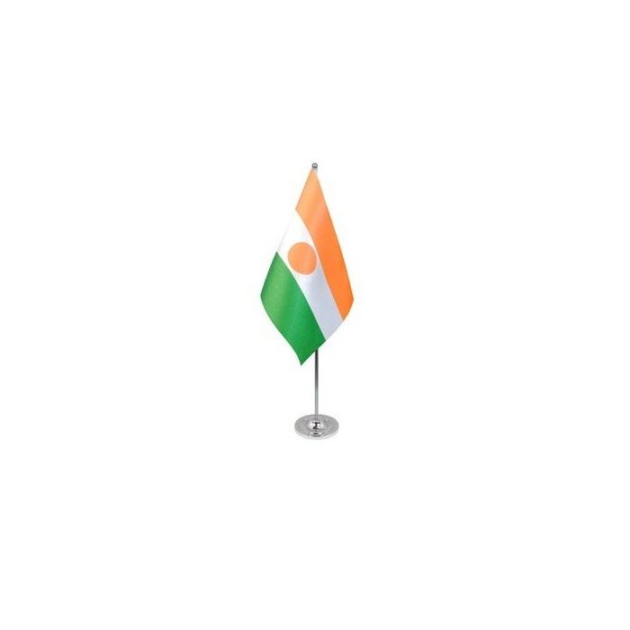 Niger Satin Table Flag – 9x6in (22.5 x 15 cm)