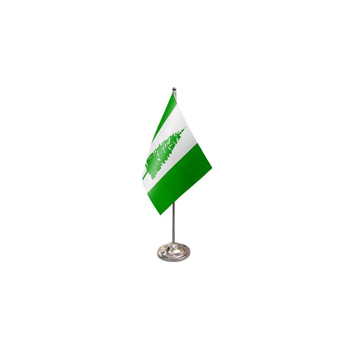 Norfolk Island Satin Table Flag – 9x6in (22.5 x 15 cm)