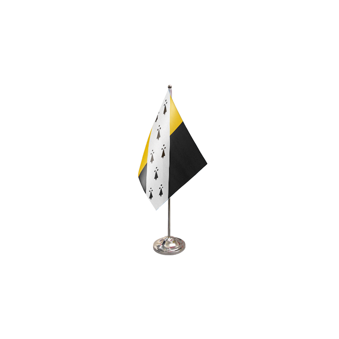 Norfolk New (No Crest) Satin Table Flag – 9x6in (22.5 x 15 cm)