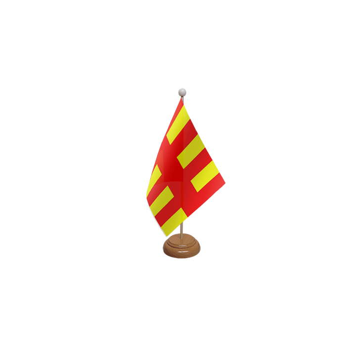 Northumberland Wooden Table Flag – 9x6in (22.5 x 15 cm)