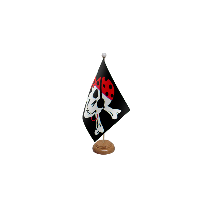 One Eyed Jack Large Wooden Table Flag – 18x12in (45 x 30 cm)