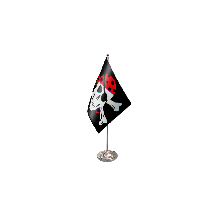 One Eyed Jack Satin Table Flag – 9x6in (22.5 x 15 cm)