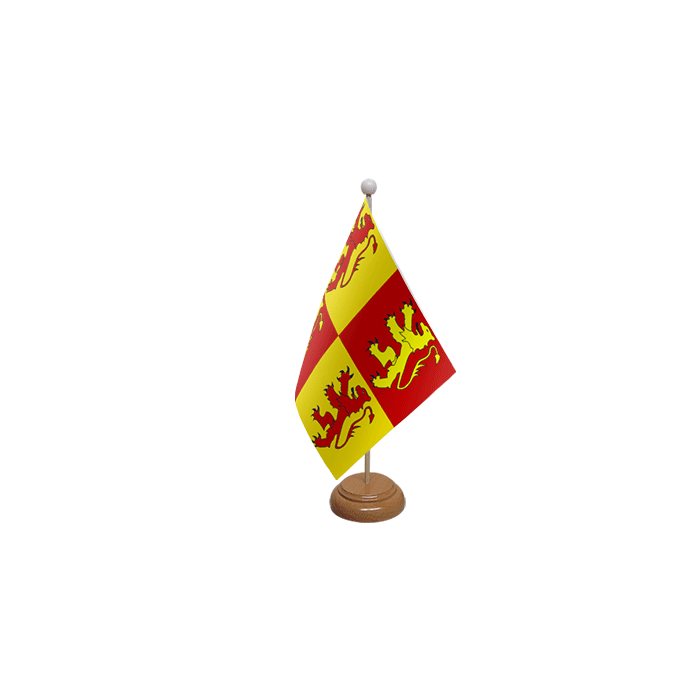 Owain Glyndwr Large Wooden Table Flag – 18x12in (45 x 30 cm)