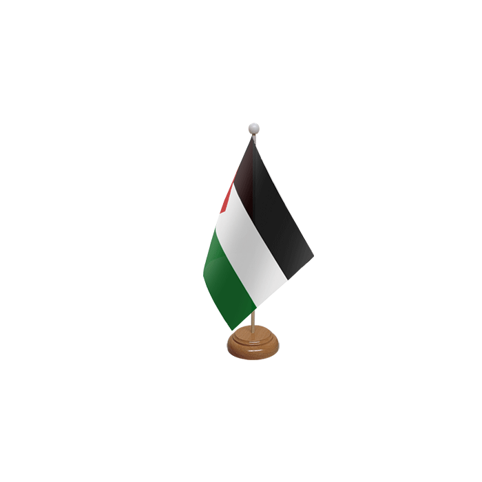 Palestine Large Wooden Table Flag – 18x12in (45 x 30 cm)