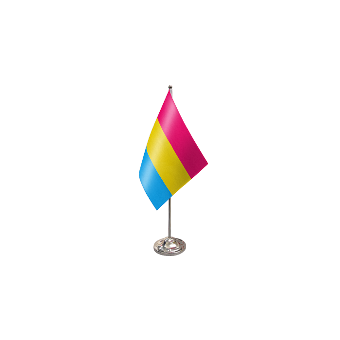 Pansexual Satin Table Flag (2)