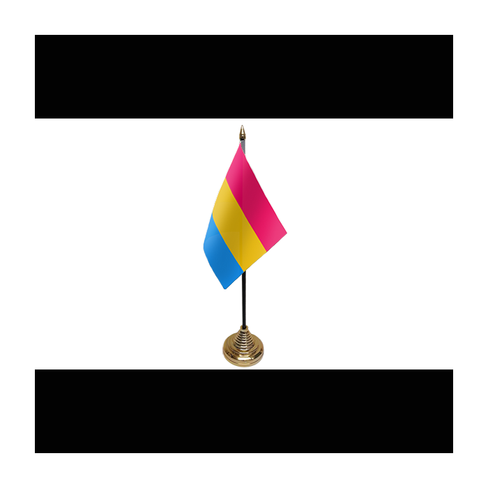 Pansexual Table Flag – 6x4in (15 x 10 cm)