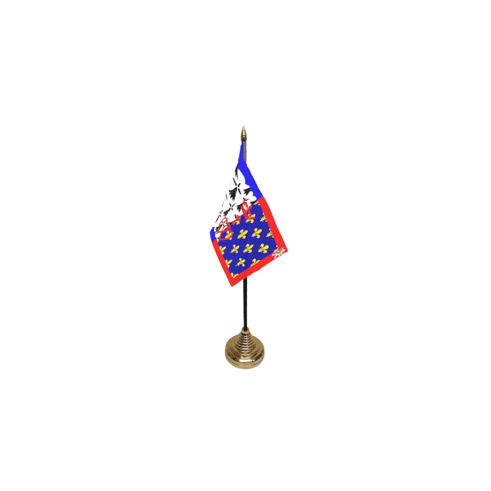 Pays de la Loire Small Table Flag – 6x4in (15 x 10 cm)