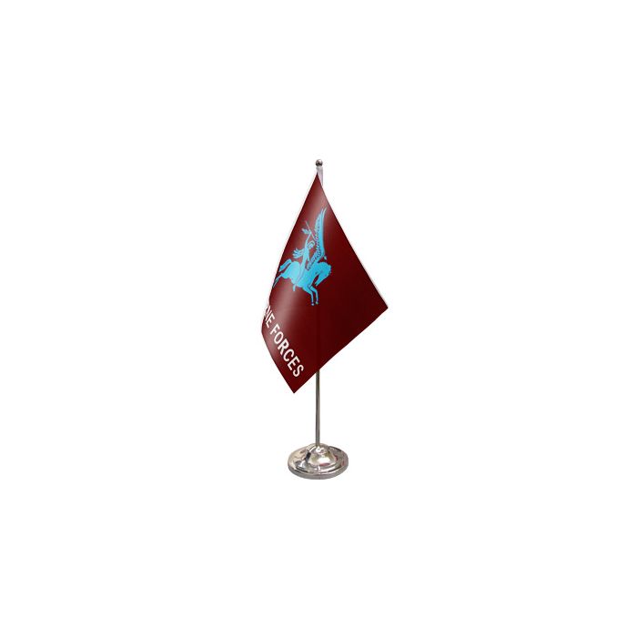 Pegasus Airborne Satin Table Flag – 9x6in (22.5 x 15 cm)