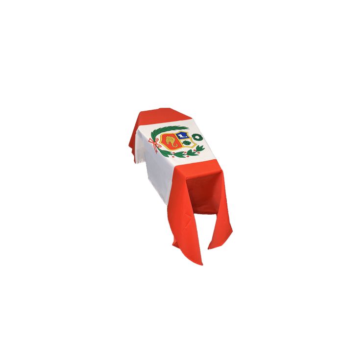 Peru Crest Coffin Drape Flag