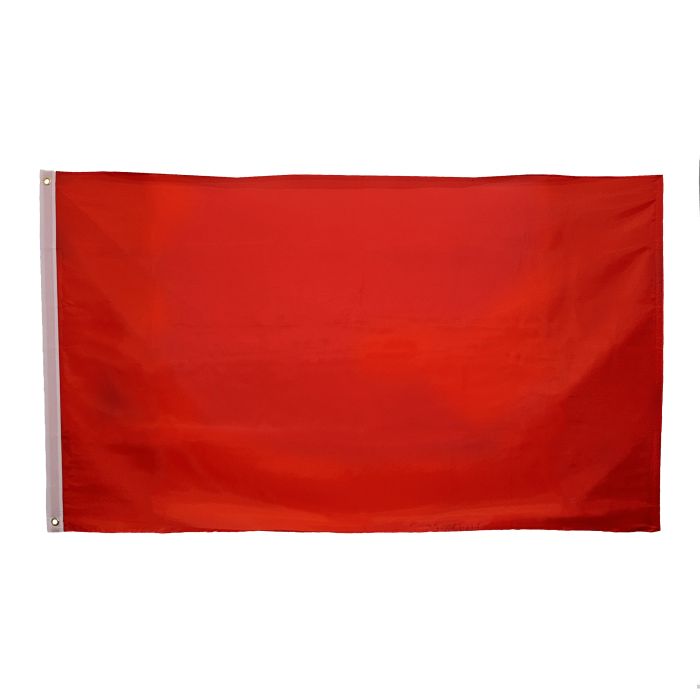 Plain Red NYLON Flag