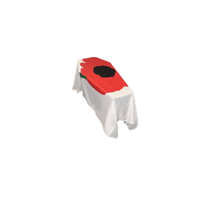 Poppy Coffin Drape Flag